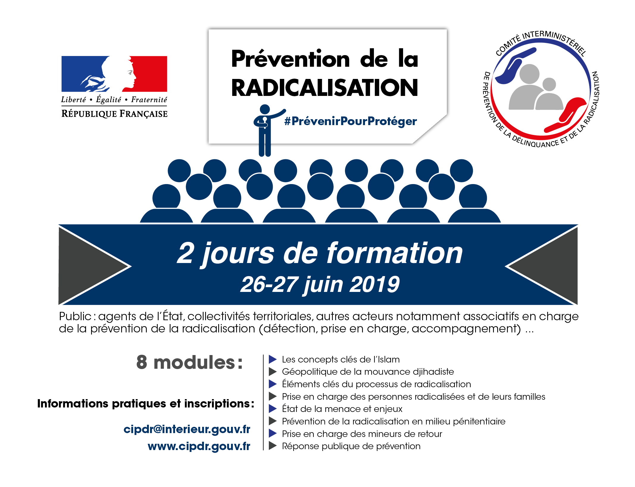 26/27 juin  : dernière session  de formation du SG-CIPDR, avant la rentrée