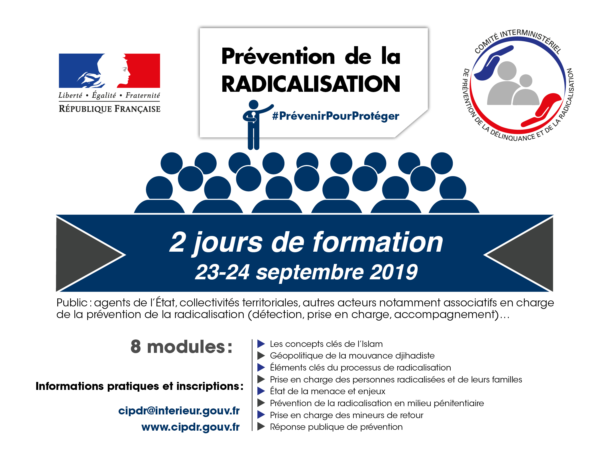 23/24 Septembre :  session de formation de la rentrée 2019