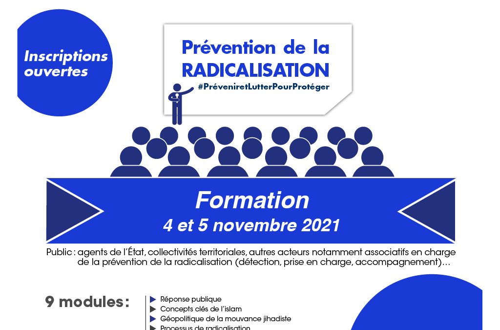 4 et 5 novembre : nouvelle session de formation à la prévention de la radicalisation