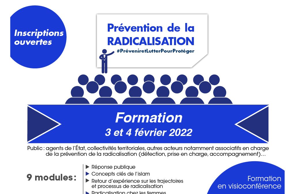 Prévention de la radicalisation : nouvelle session de formation et nouveaux modules
