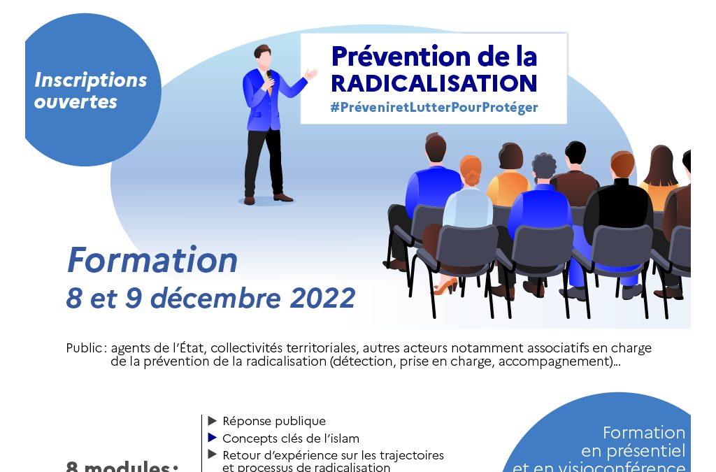Dernière session 2022 Formation nationale “Prévention de la radicalisation”