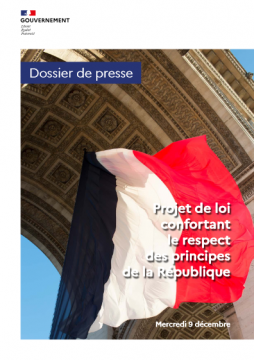 Première page du dossier de presse 